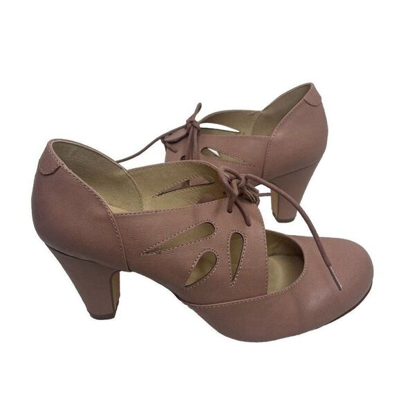 Chelsea Crew NWOB 50s Christie Shoe Booties Mauve Women’s Size 40 EU/9.5 US - Picture 2 of 9